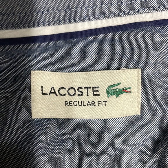 Lacoste button down.  Super soft cotton - Picture 3 of 4